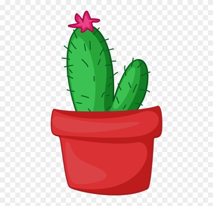 Cactus Clipart Potted - Potted Cactus Clip Art - Png Download #1329719