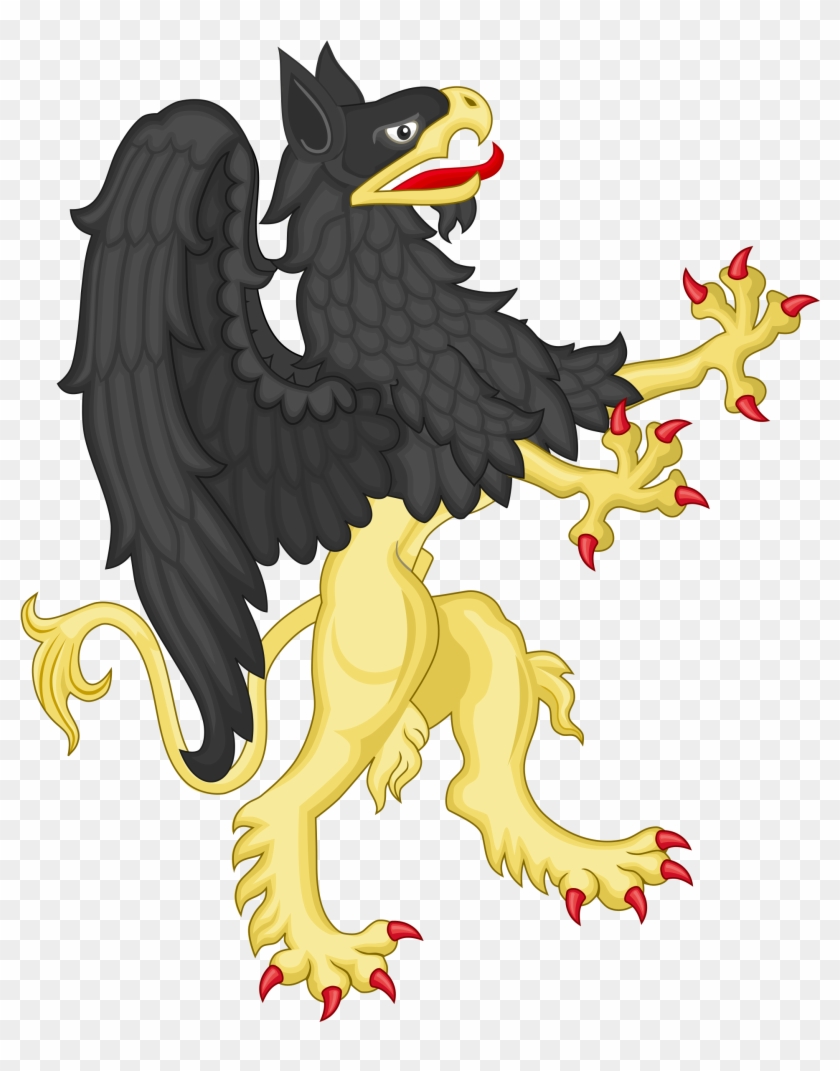 Open - Griffin Coat Of Arms Supporter Clipart