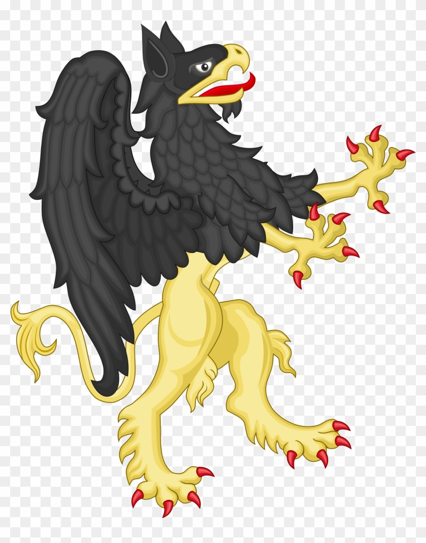Open - Griffin Coat Of Arms Supporter Clipart #1330362