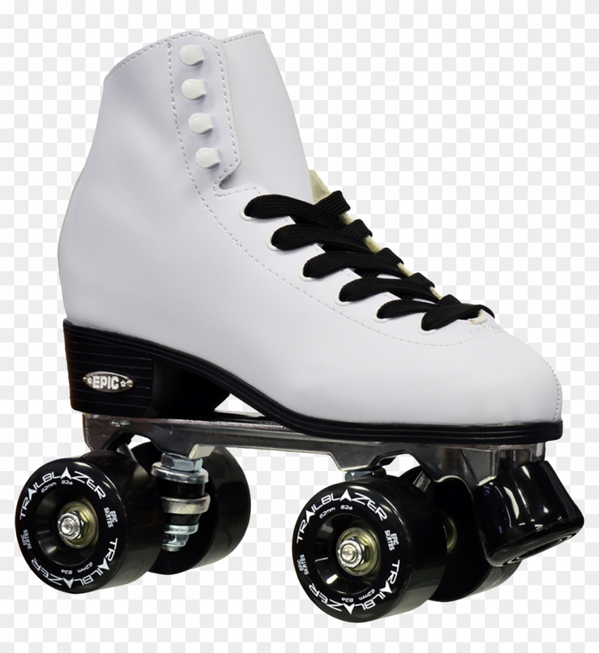 Classic White & Black - Classic Roller Skates Clipart #1330829