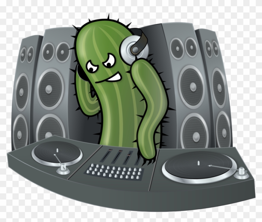 Dj Cactus - Dj Clip Art - Png Download #1330920
