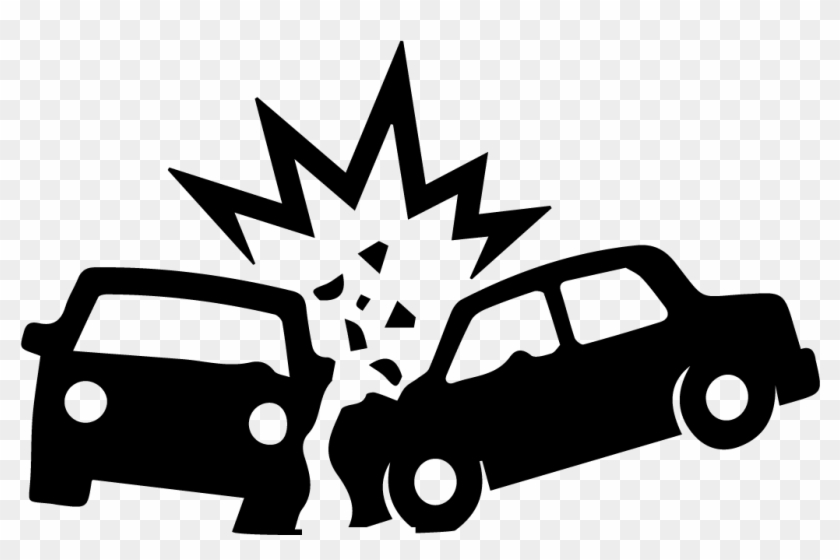 Car Accident Png Clipart - Crash Clipart Black And White Transparent Png