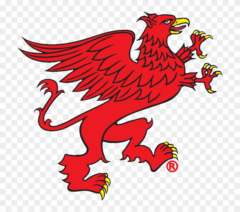 Griffin Free Png - Red Gryphon Clipart
