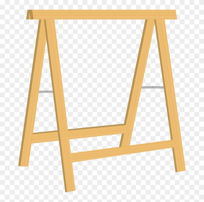 Easel Construction Tool Wood Drawing - Construction Easel Clipart