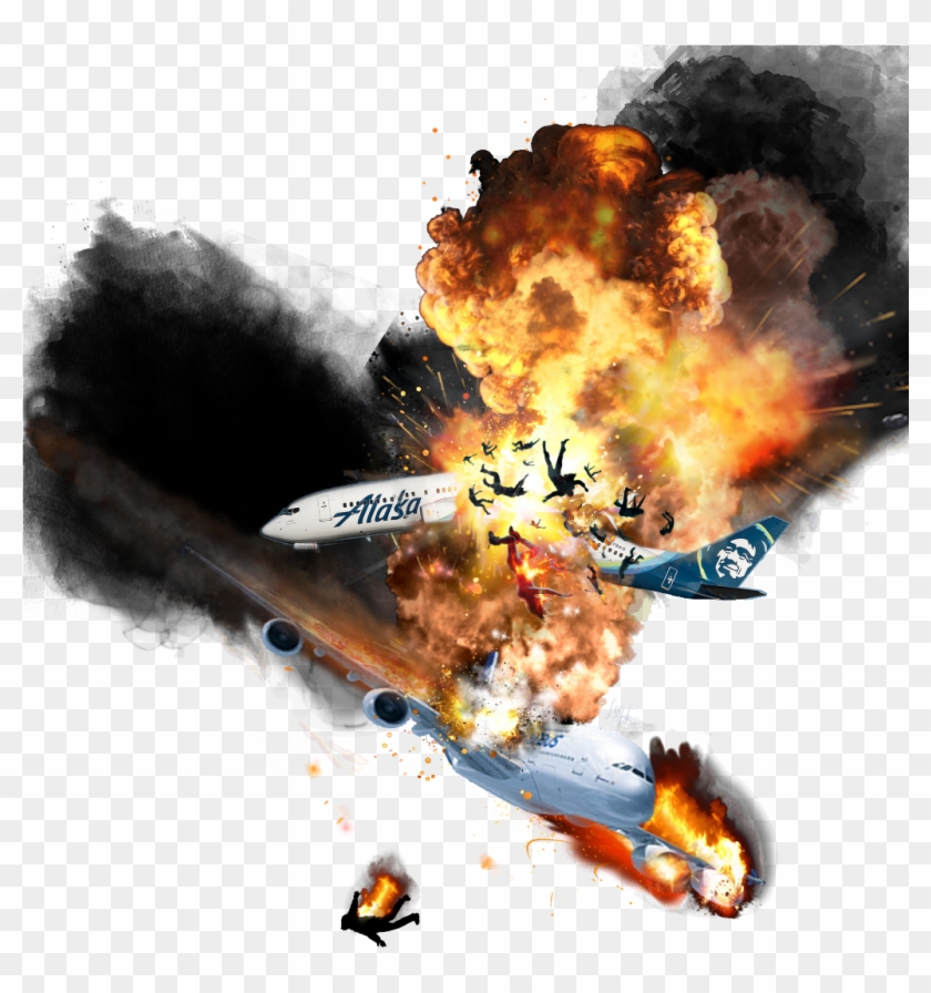 #plane #crash #badday #karma #death #unlucky - Transparent Plane Crash Png Clipart