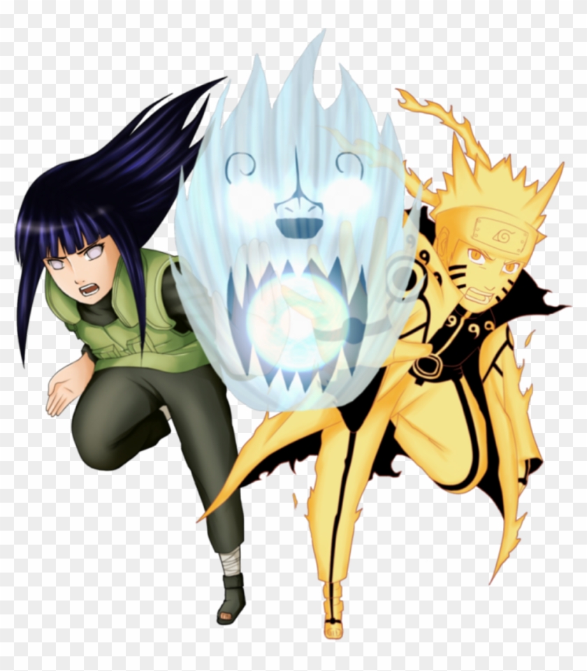 Naruto Sticker - Naruto Hinata Vs Sasuke Clipart #1331701