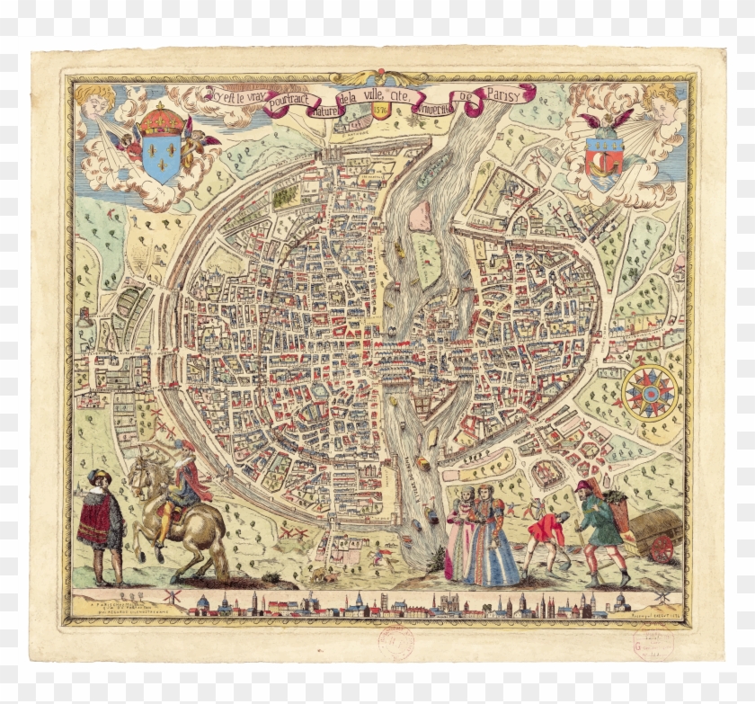 This Free Icons Png Design Of Map Of Paris 1576 Clipart