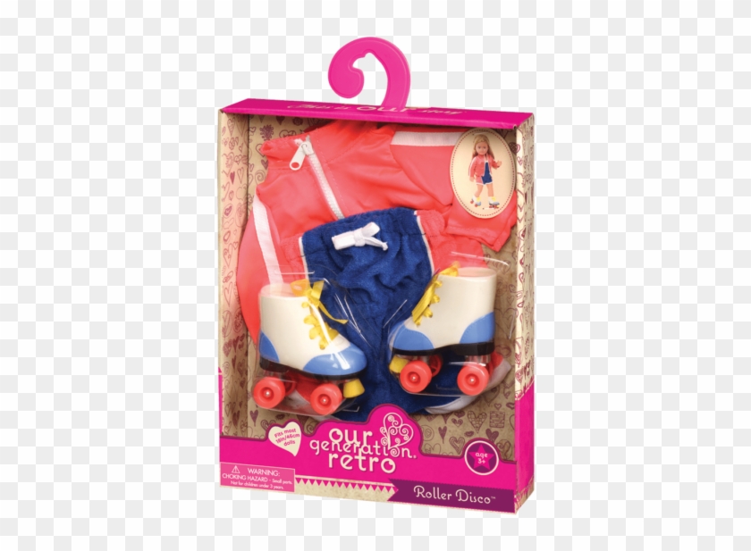 Roller Disco Retro Outfit Package - Our Generation Dolls Swimsuit Clipart