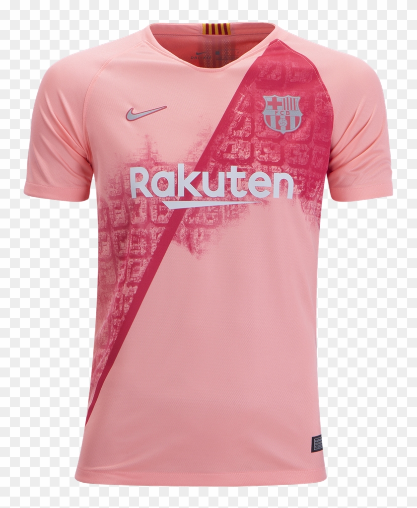 Nike Barcelona Youth Third Jersey 18 19 - Fc Barcelona Pink Shirt Clipart
