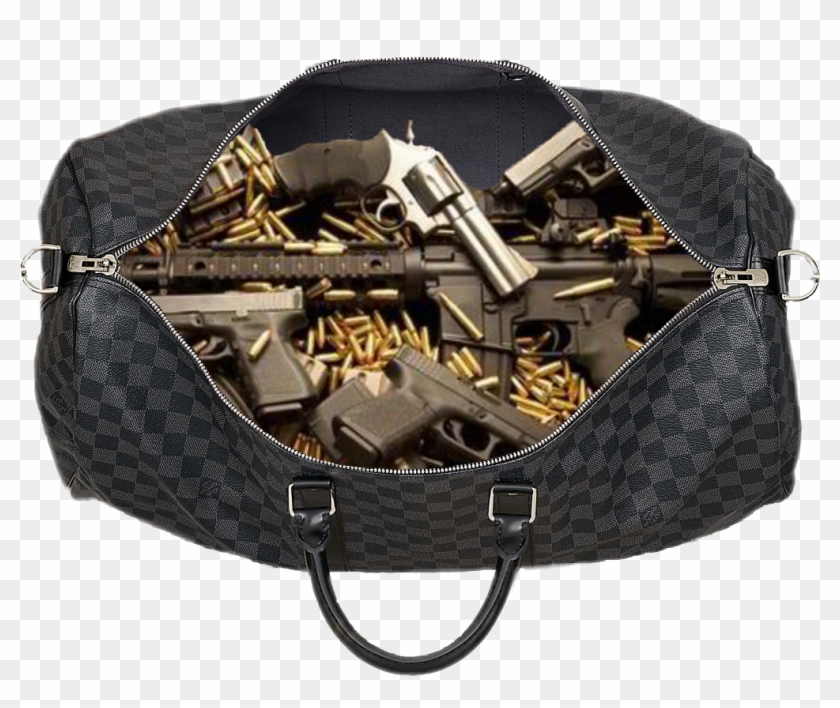 Women Bag Clipart Gucci - Duffel Bag With Money - Png Download