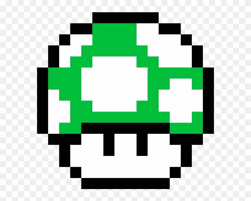 Super Mario Bros Green Mushroom - 1 Up Mushroom Gif Clipart #1333515