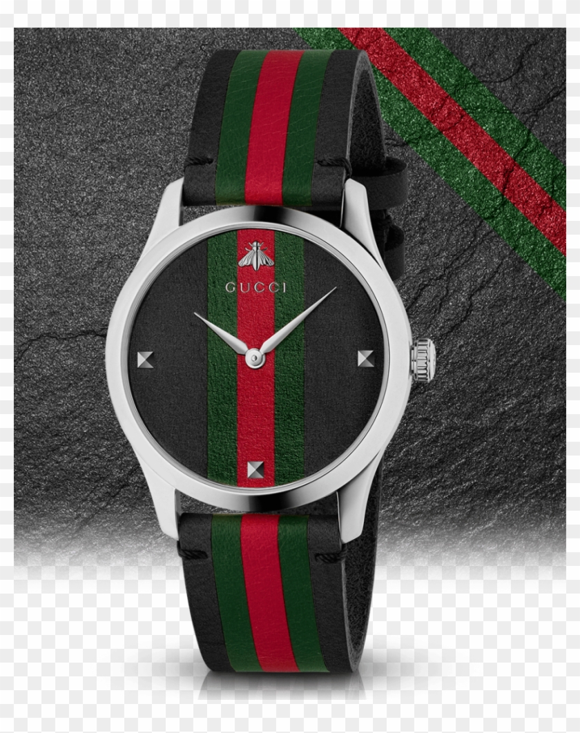 Just Like Strands Of Dna, The Signature Gucci Style - Gucci Watch Clipart #1333564