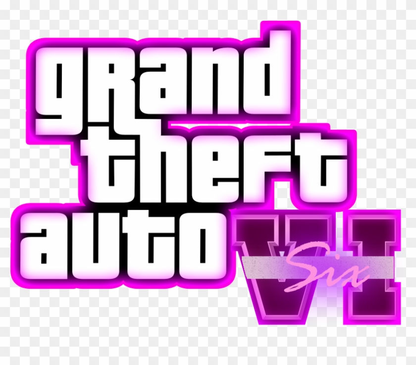 Anyone Like My Fan-made Gta 6 Logo - Grand Theft Auto Clipart #1333643