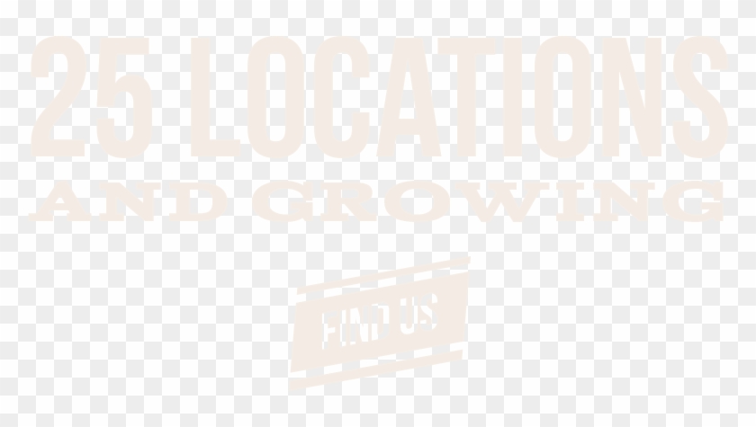 25 Locations And Growing - Poster Clipart