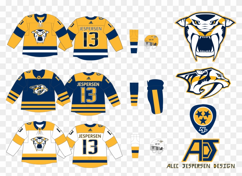 Q9owjw7 - Nashville Predators Jersey Concept Clipart #1335808