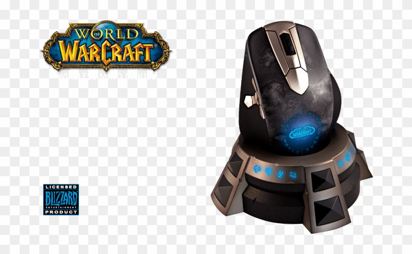 Steelseries World Of Warcraft Wireless Mmo Gaming Mouse - Steelseries World Of Warcraft Mouse Clipart #1335863