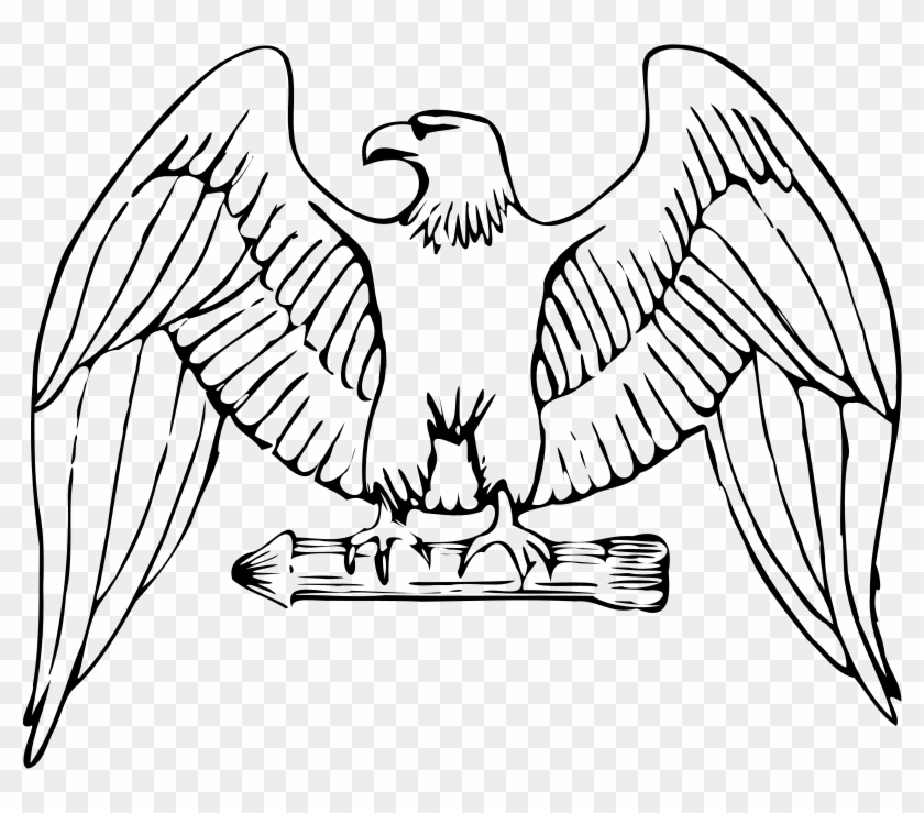 Outline Cliparts Free Download Best X - Easy Roman Eagle Drawing - Png Download #1336212