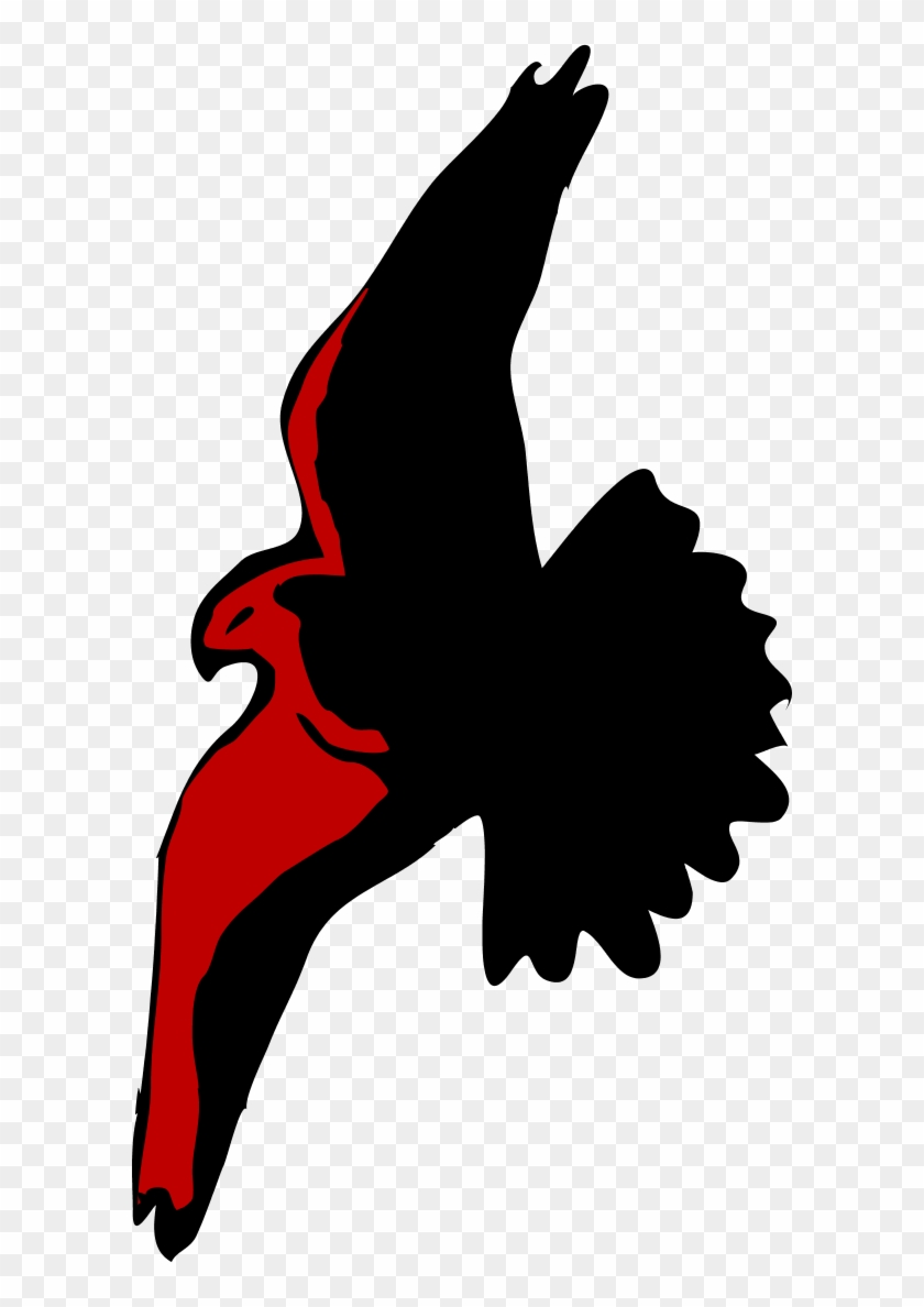 Vector Clip Art - Cartoon Flying Hawk - Png Download