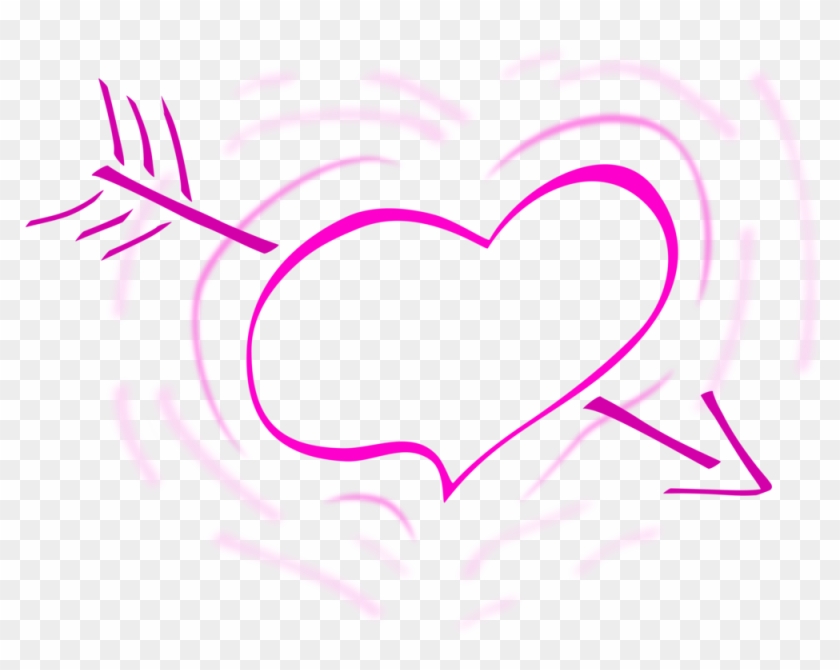 Jpg Freeuse Hearts And Free Commercial Clipart Love - Heart With Arrow Black And White - Png Download