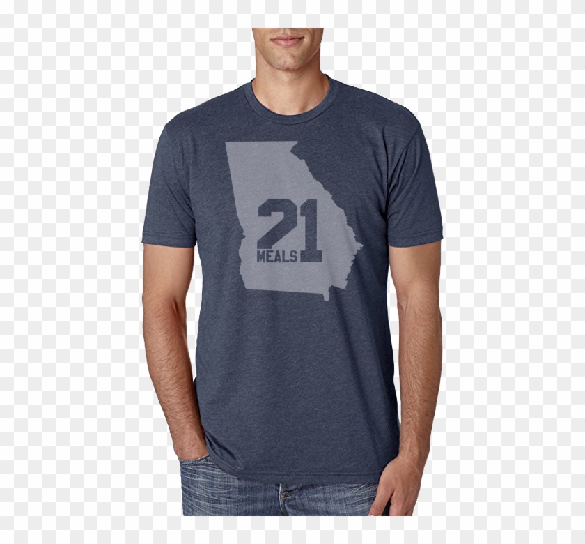 Georgia State Outline Shirt - Next Level 3600 Charcoal Clipart