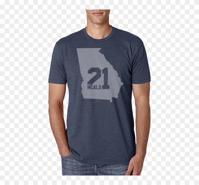 Georgia State Outline Shirt - Next Level 3600 Charcoal Clipart #1337198