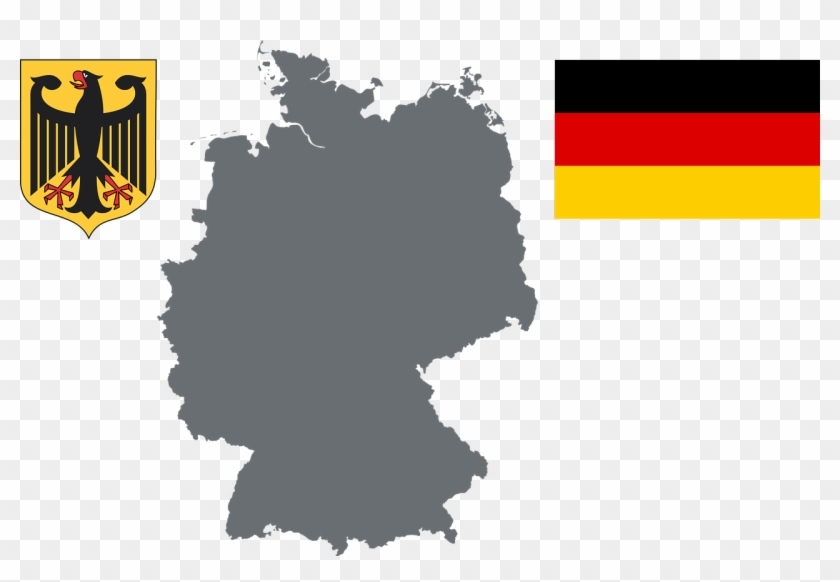 Vector - Germany Map Icon Clipart #1337298