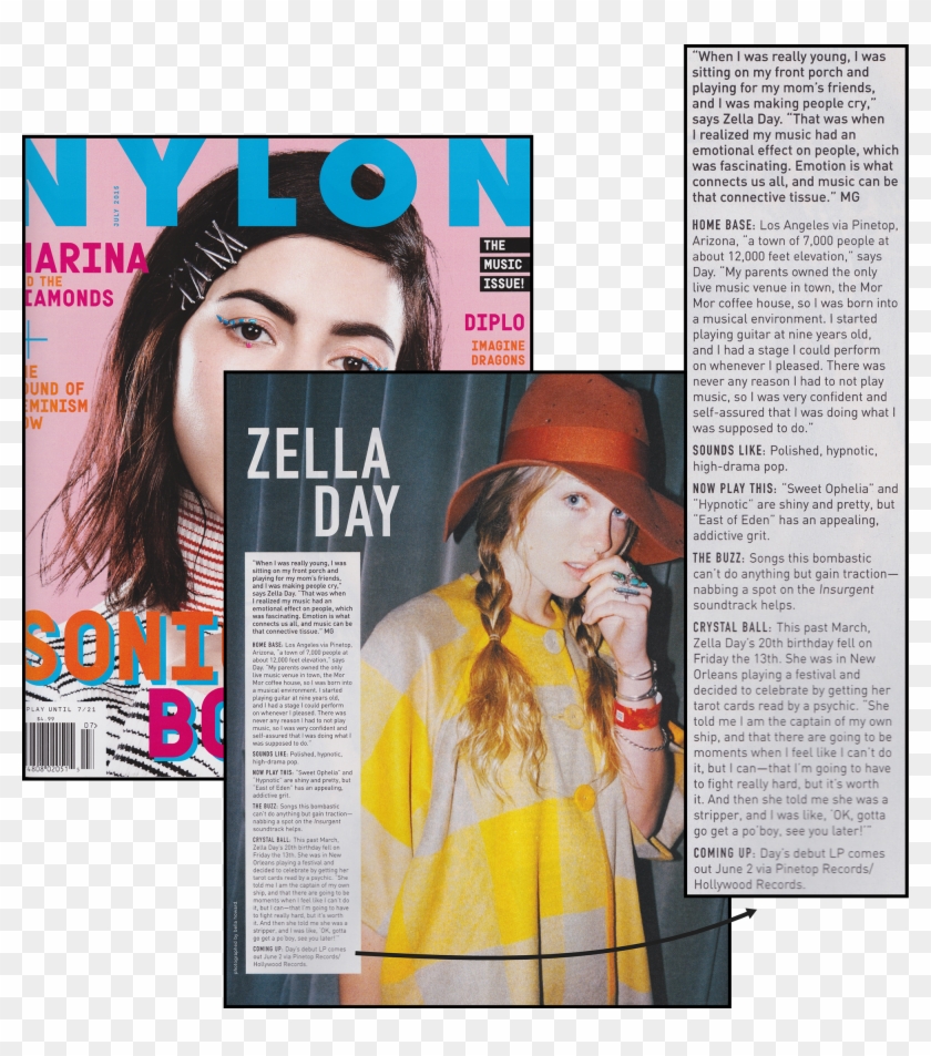 Nylon - Zella Day - Magazine Clipart #1337651