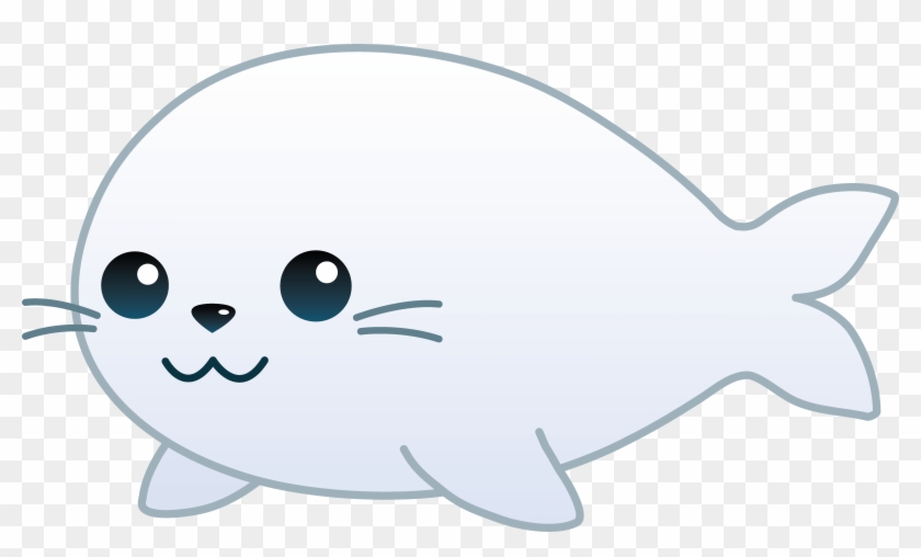 Seal Clipart Banner - Draw A Cute Sea Lion - Png Download #1337731