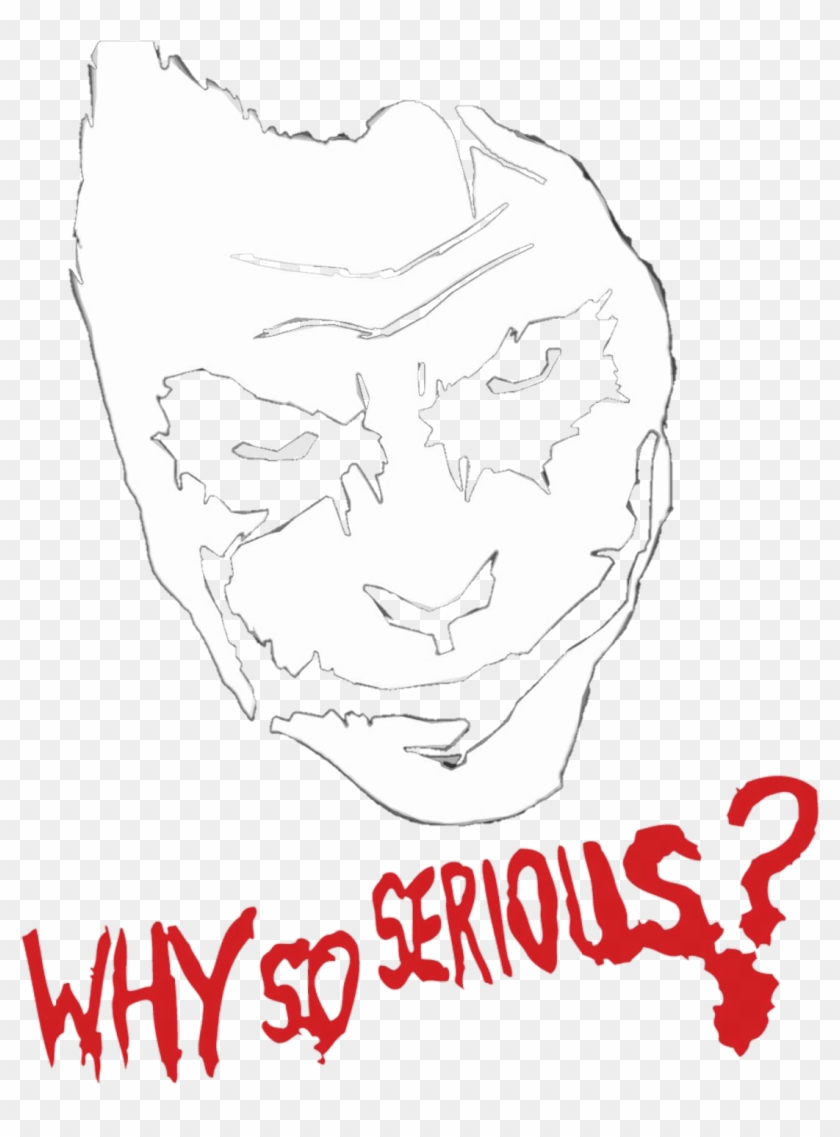 Joker Stencil , Png Download - Joker Decal Clipart