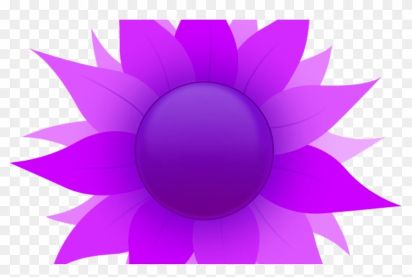 Free Purple Sunflower Cliparts, Download Free Clip - Circle - Png Download #1338420