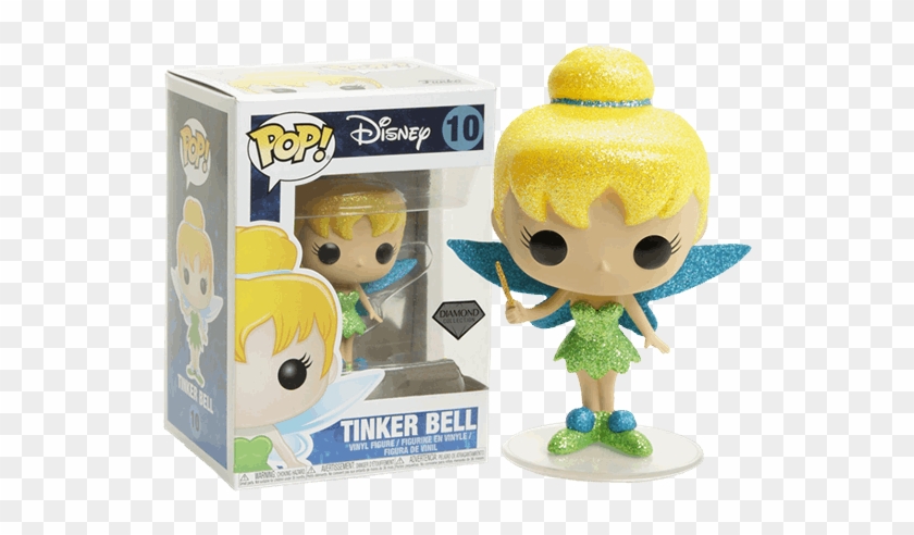 Tinker Bell Diamond Glitter Pop Vinyl Figure - Funko Pop Disney Diamond Collection Clipart