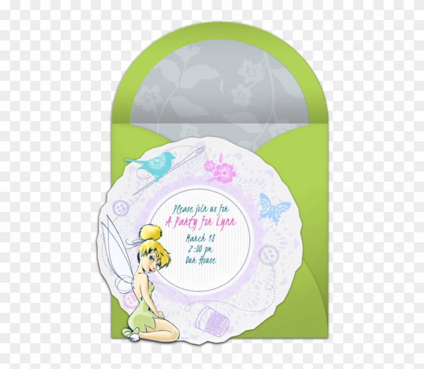 Tinker Bell Online Invitation - Illustration Clipart