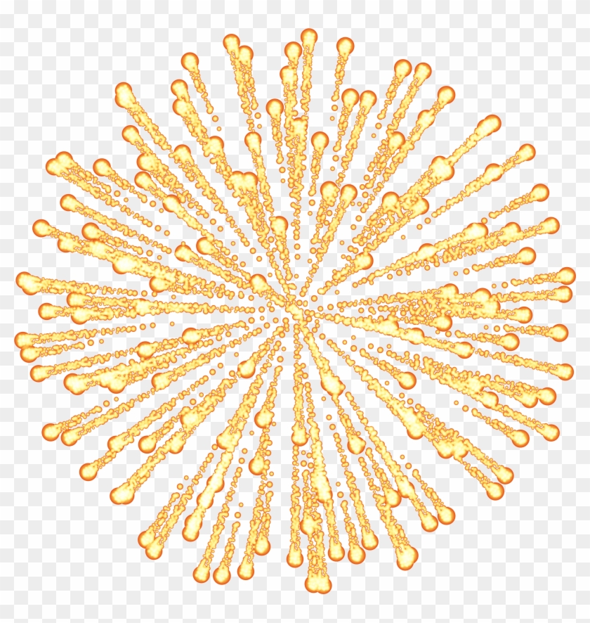 Yellow Firework Clip Art Png Image - Fireworks Landscape Border Png Transparent Png