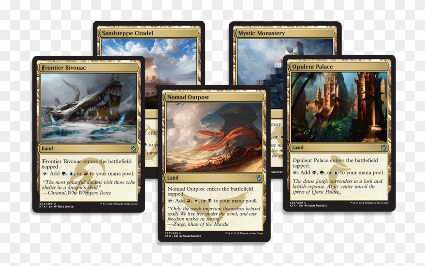 Evolving Mana Bases Trilands Were Key For - Mtg 3 Color Lands Clipart