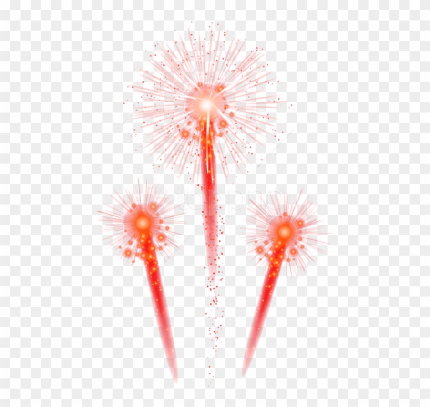 Free Png Red Fireworks Png - Fireworks Png Clipart #1338975