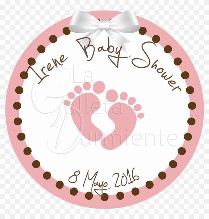 Etiquetas Baby Shower Niña - Baby Feet Clip Art Png Transparent Png #1340047