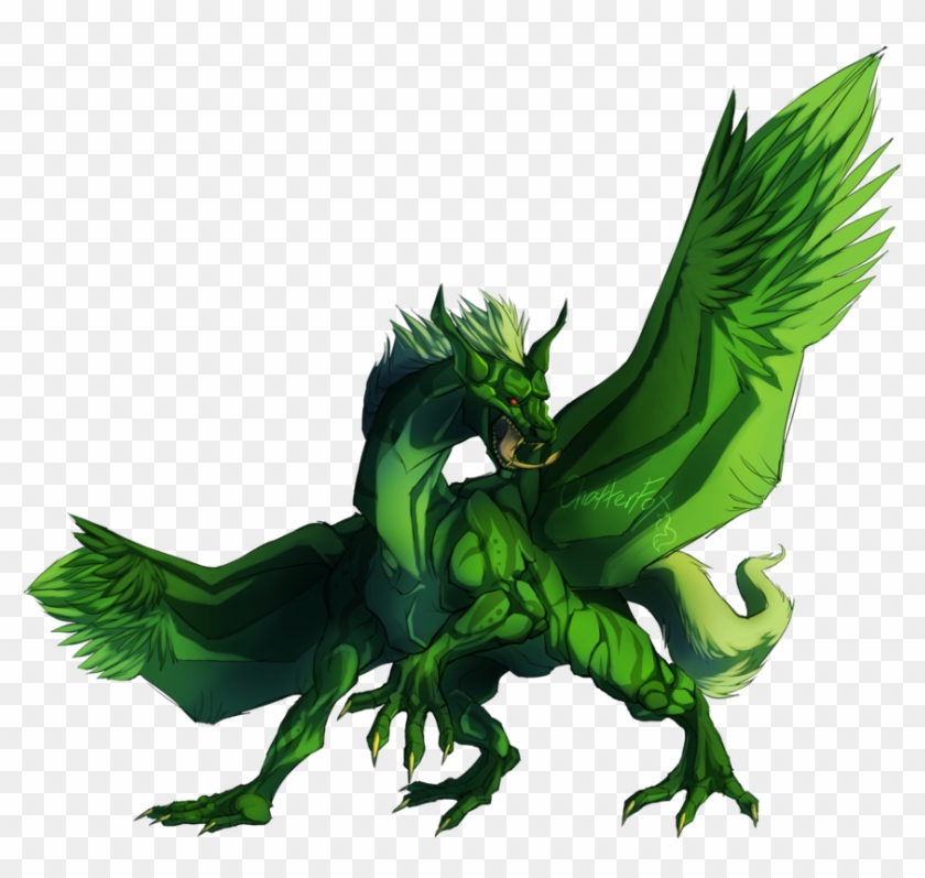 I Am The Green Dragon Weasyl - Transparent Green Dragon Clipart #1340180