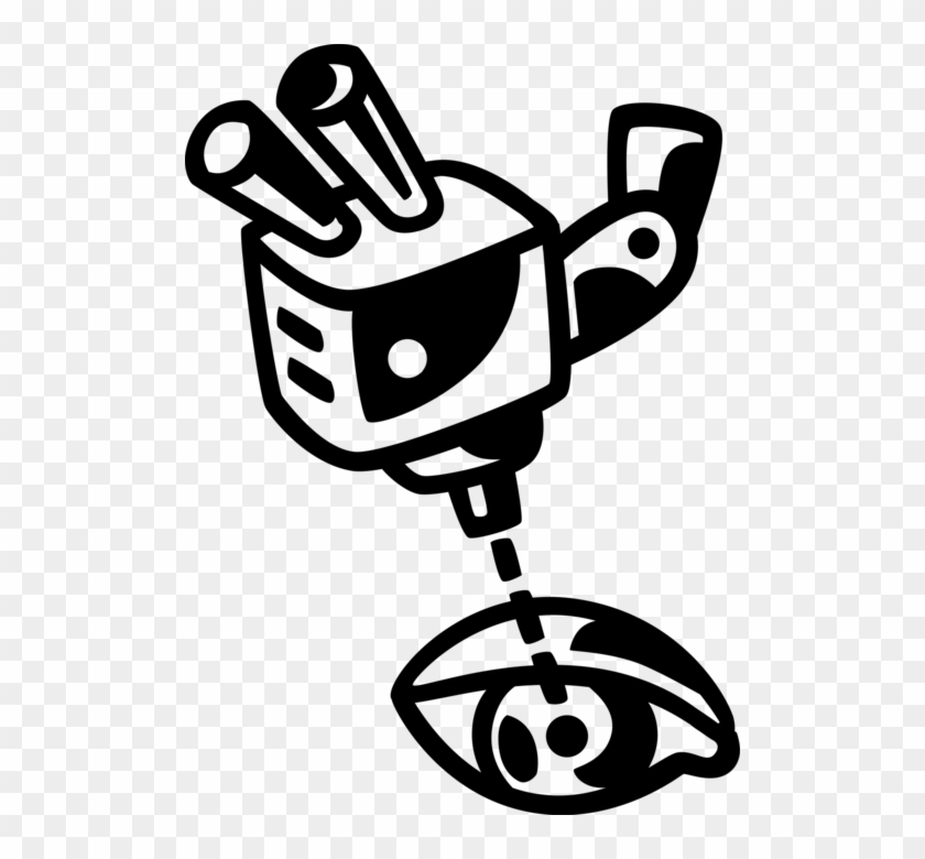 Vector Illustration Of Laser Eye Surgery Uses Laser Clipart