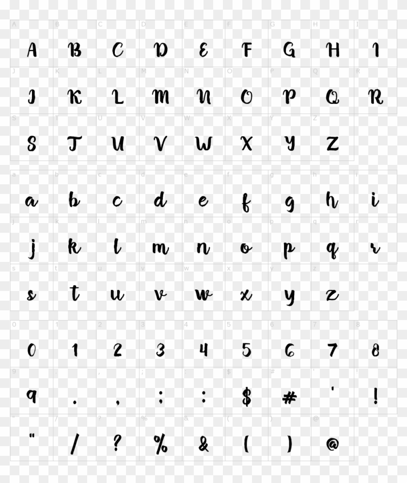 Font Characters - Tall Thin Number Font Clipart