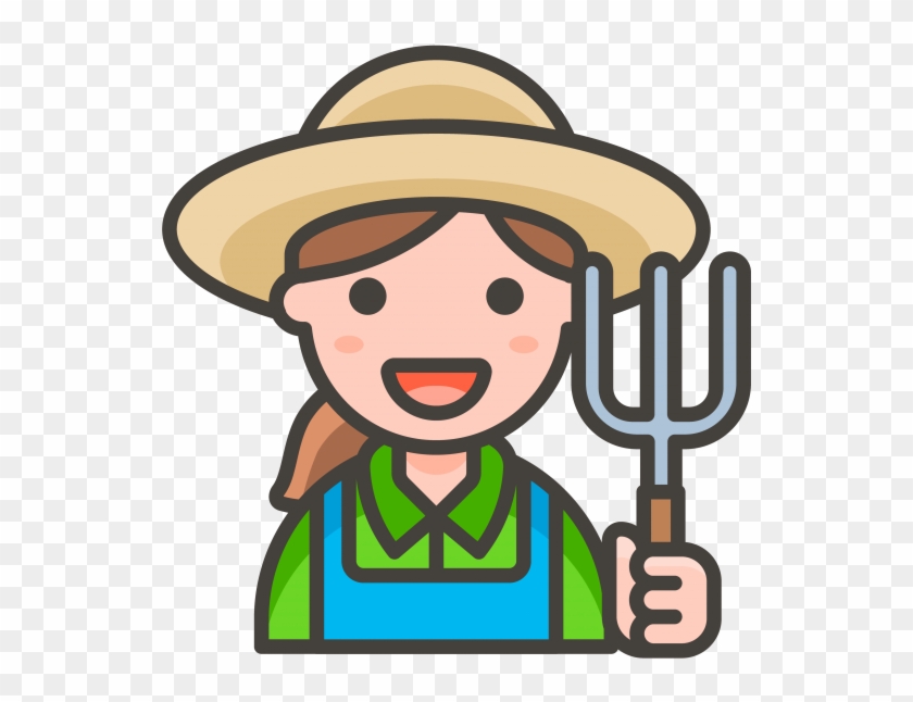 Woman Farmer Emoji Png Transparent Emoji - Woman Judge Vector Clipart