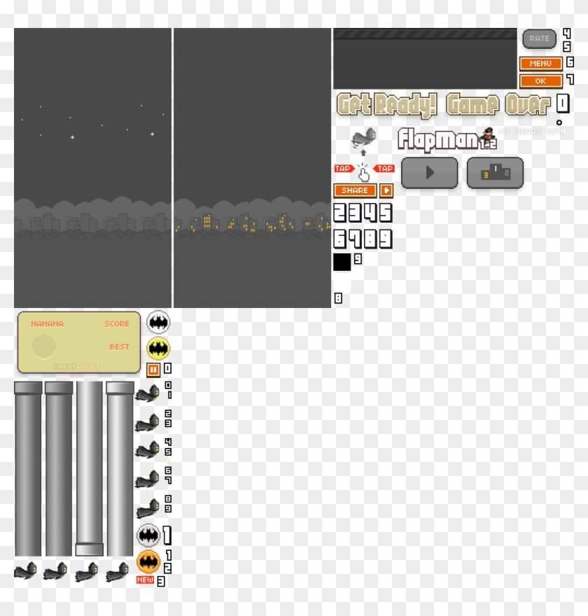 2 Mod For Flappy Bird - Atlas Png Flappy Bird Clipart