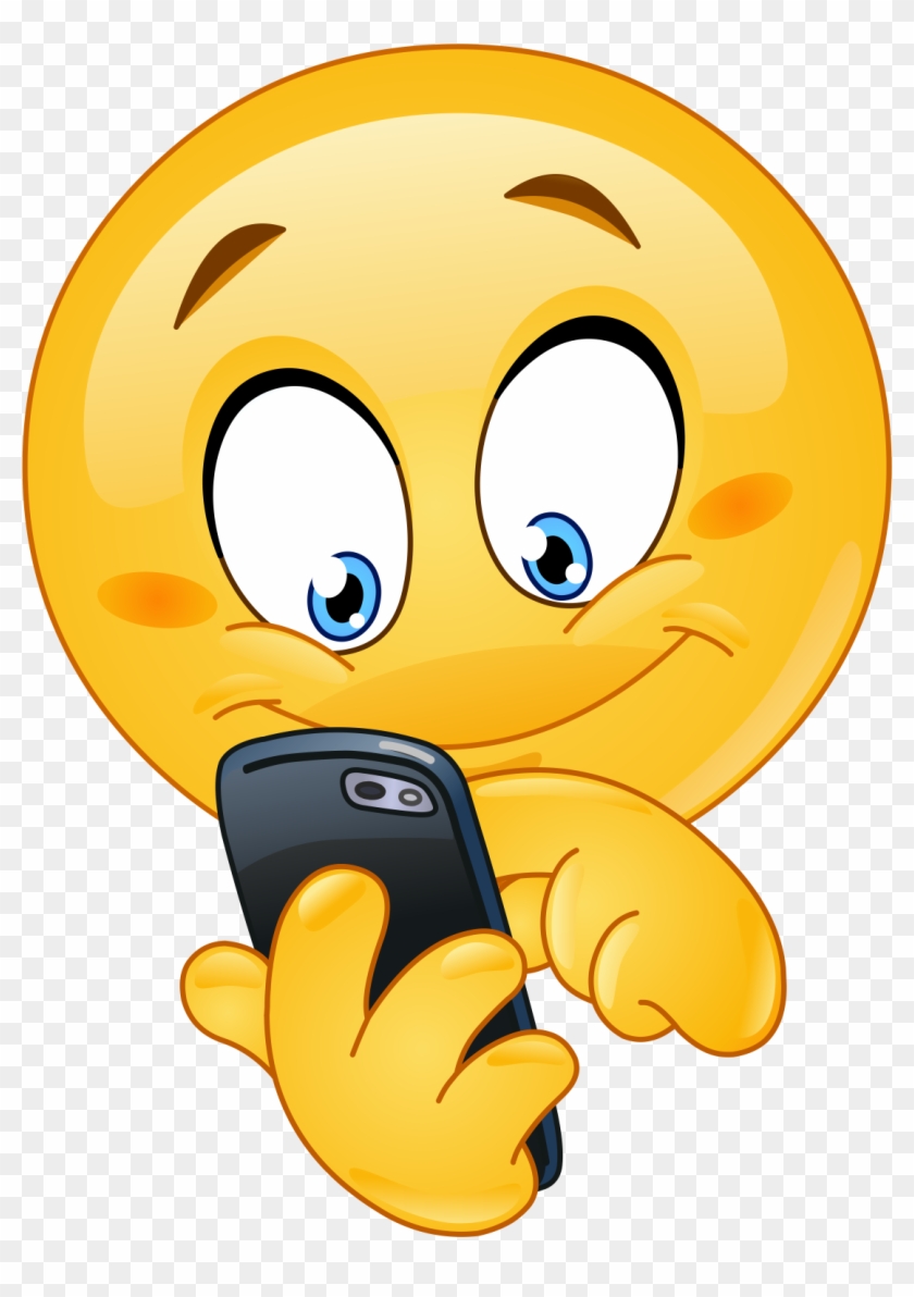 Emoji With A Phone Clipart