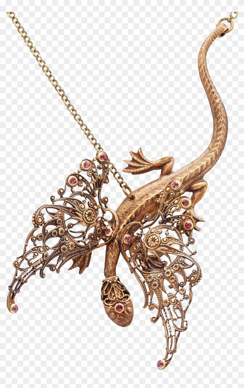 Dragon Necklace Dragon Pendant Necklace Dragon Jewelry - Locket Clipart #1340835