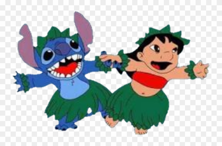 #lilo #liloandstitch #stitch #hawaii #hawain #leaf - Lilo And Stitch Dancing Clipart