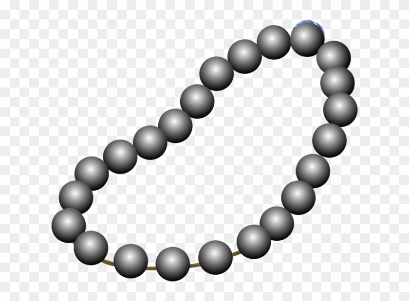 Earring Pearl Necklace Jewellery Pearl Necklace - Beads Clipart Black And White - Png Download