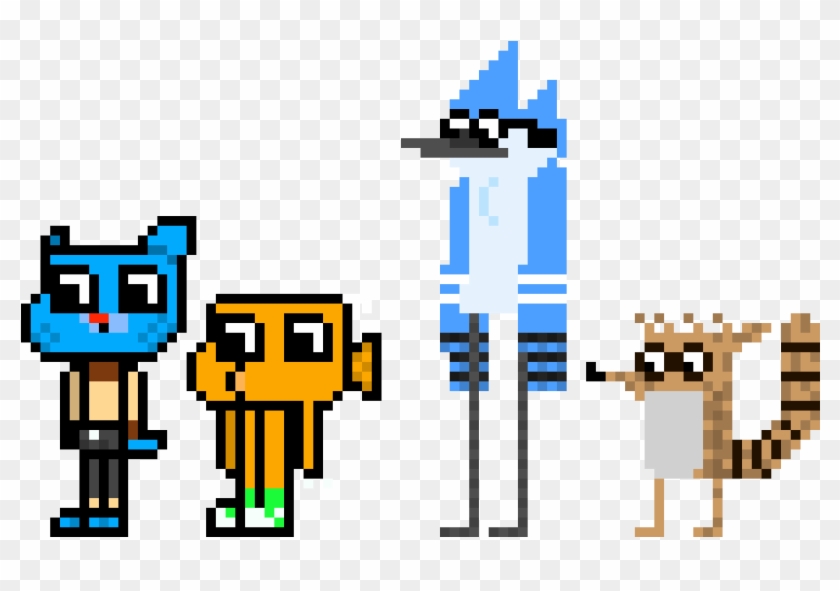 Gumball,darwin,mordecai E Rigby - Graphic Design Clipart #1341660