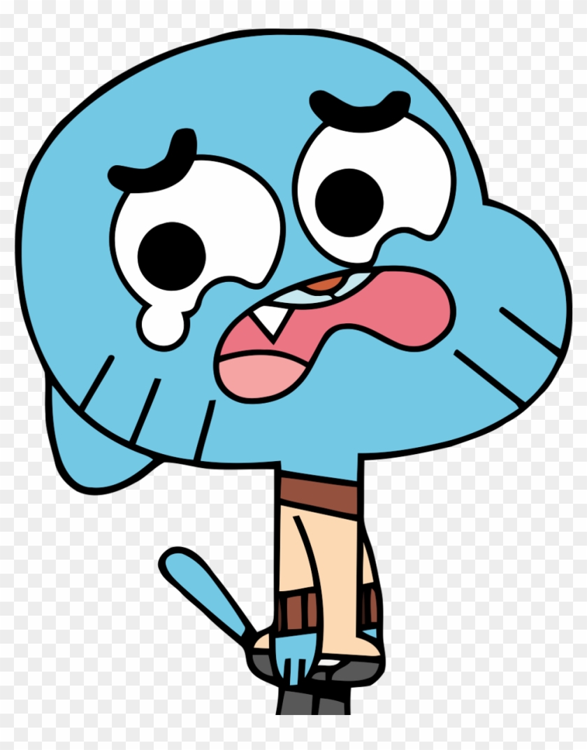 Gumball Sticker - Amazing World Of Gumball Crying Clipart #1341719