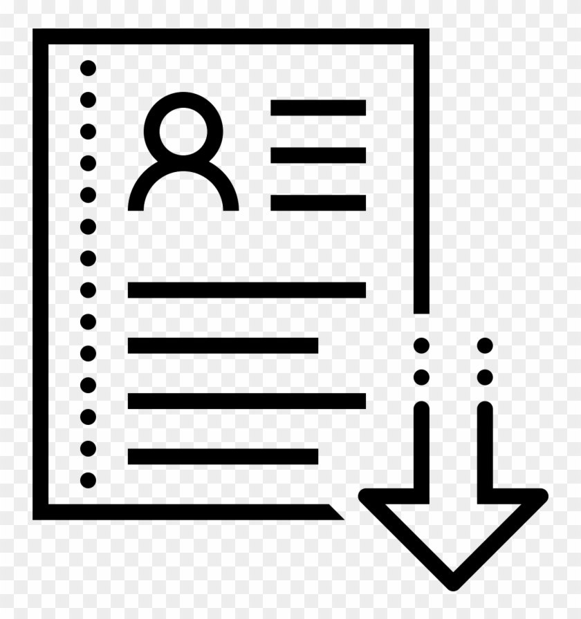 Resume Icon Png Or Resume Flat Icon Png With Resume - Resume Icon Red Clipart