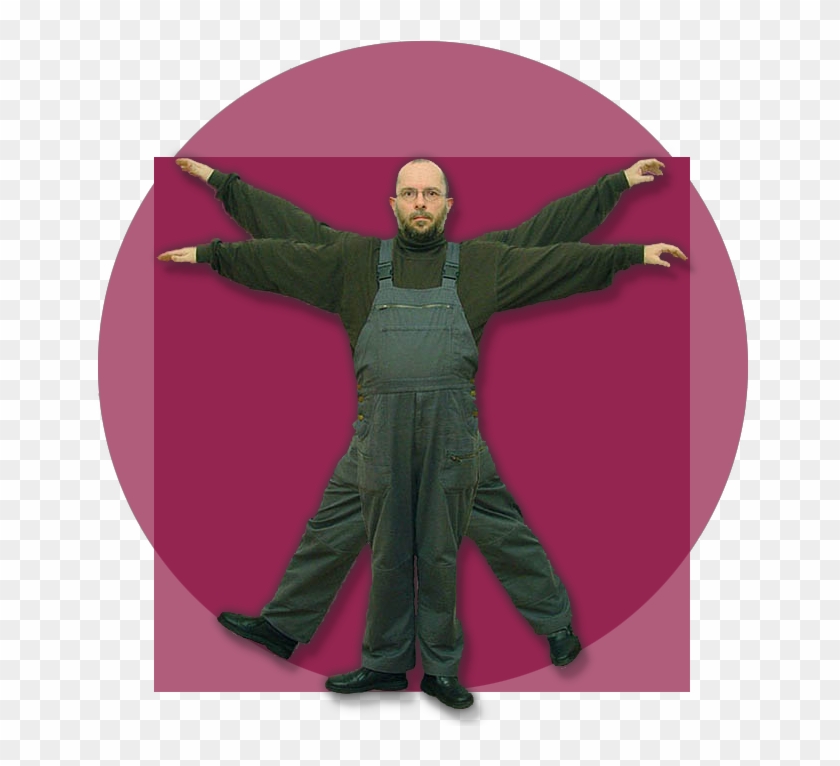 Artmechanic Vitruvian Man - Vitruvian Man Clipart #1341811