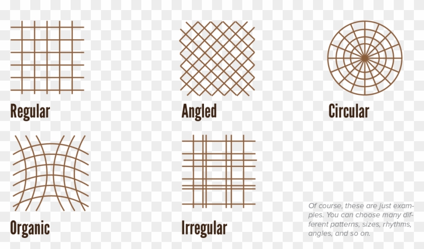 Types Of Grids - Different Types Of Grid Pattern Clipart #1342172